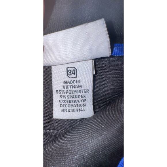 Slazenger Mens Flat Front 10" Inseam Polyester Stretch Black Golf Shorts Size 34 - Picture 5 of 7